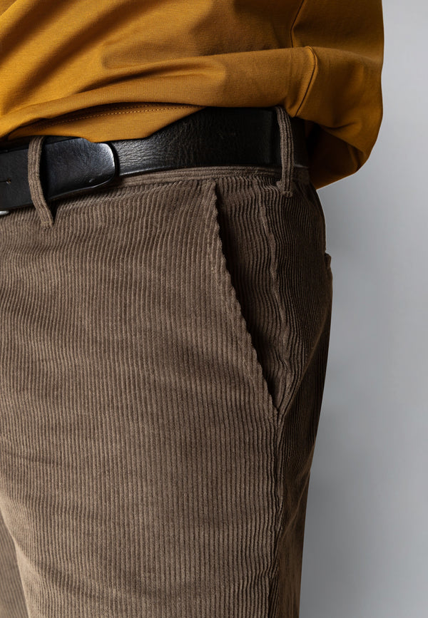Clean Cut Copenhagen REGULAR CORDUROY PANT Pants Brindle beige
