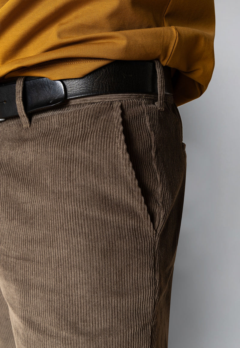 Clean Cut Copenhagen REGULAR CORDUROY PANT Pants Brindle beige