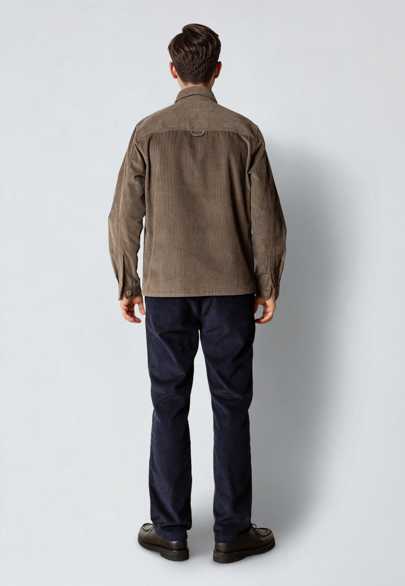 Clean Cut Copenhagen SILAS CORDUROY OVERSHIRT Overshirts Brindle beige