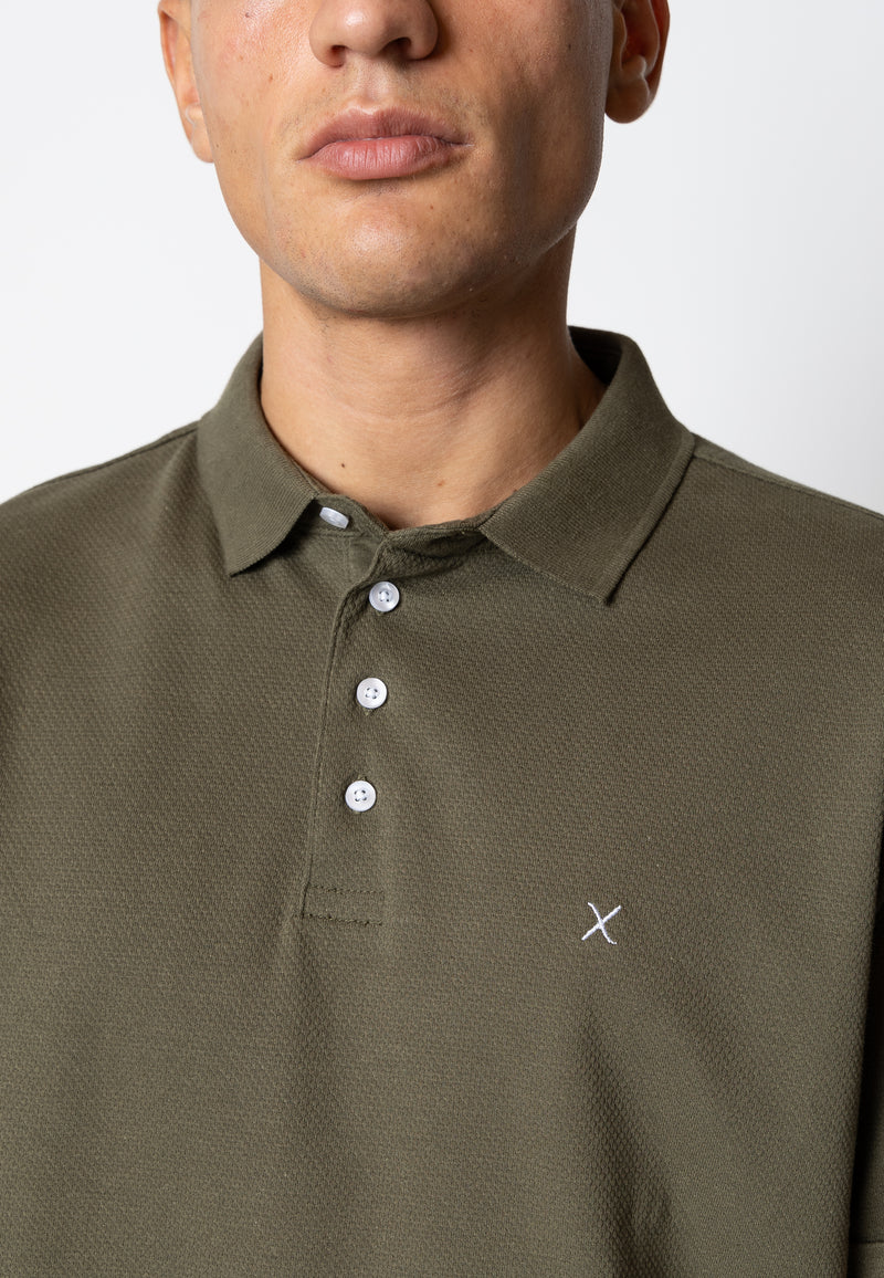 Clean Cut Copenhagen SILKEBORG STRETCH POLO Polos Army