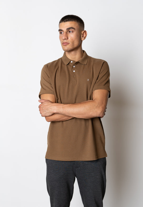 Clean Cut Copenhagen SILKEBORG STRETCH POLO Polos Dark Brown