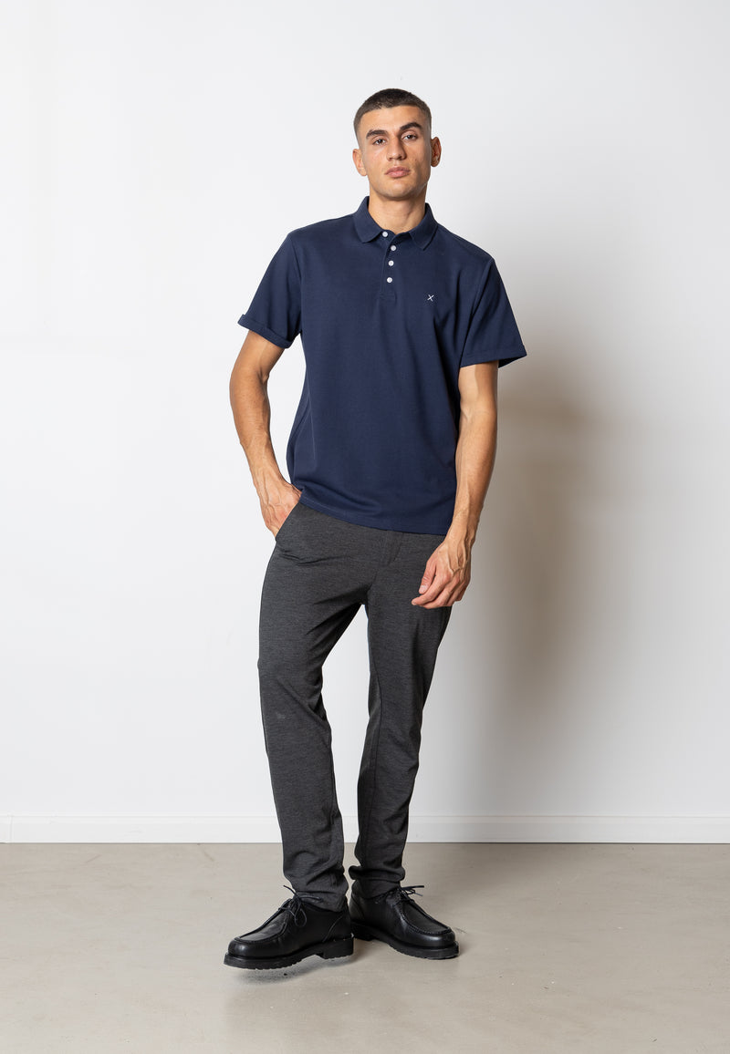 Clean Cut Copenhagen SILKEBORG STRETCH POLO Polos Navy