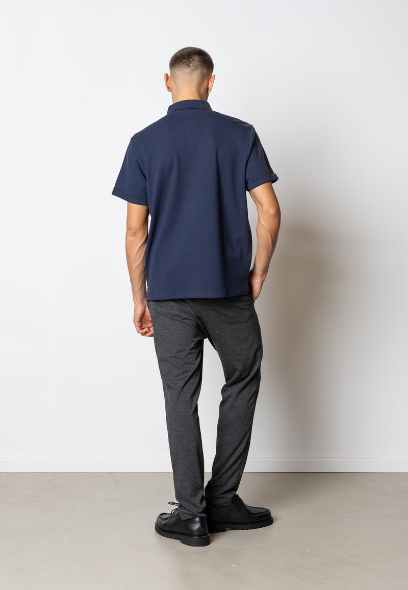 Clean Cut Copenhagen SILKEBORG STRETCH POLO Polos Navy