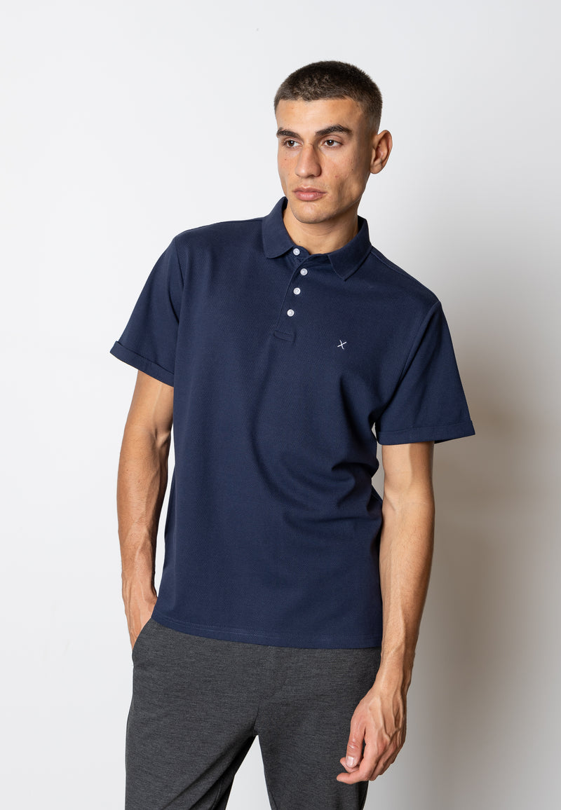 Clean Cut Copenhagen SILKEBORG STRETCH POLO Polos Navy