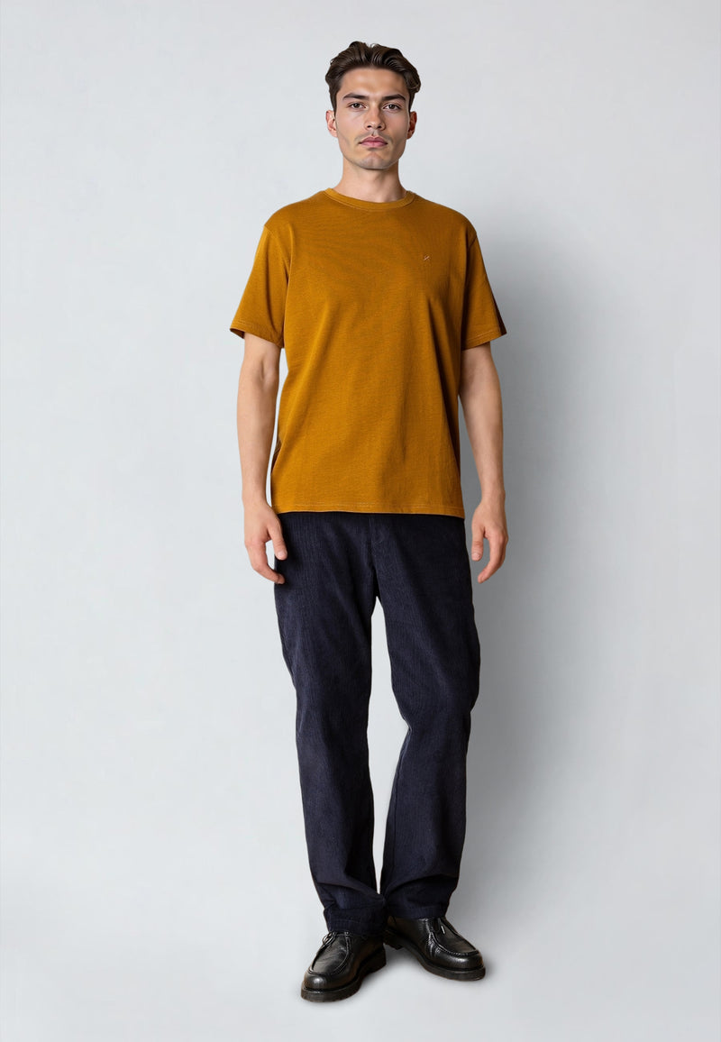 Clean Cut Copenhagen STABLE T-SHIRT T-shirts S/S Gold Brown