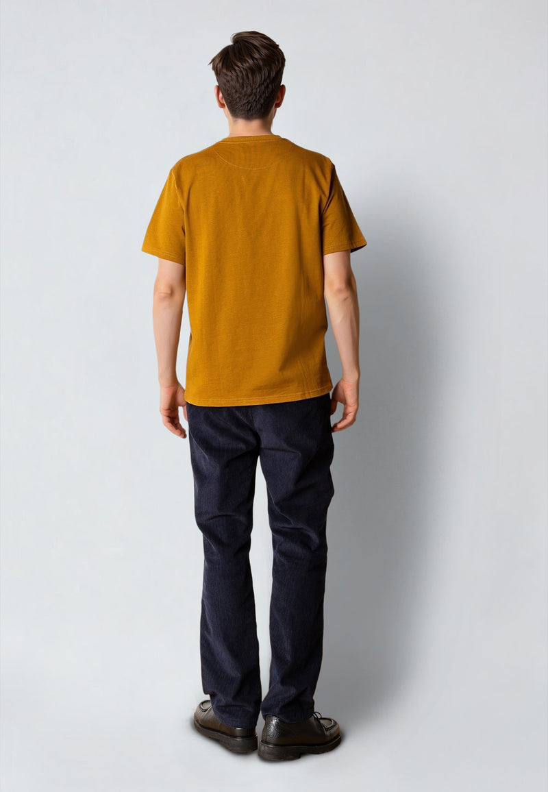 Clean Cut Copenhagen STABLE T-SHIRT T-shirts S/S Gold Brown