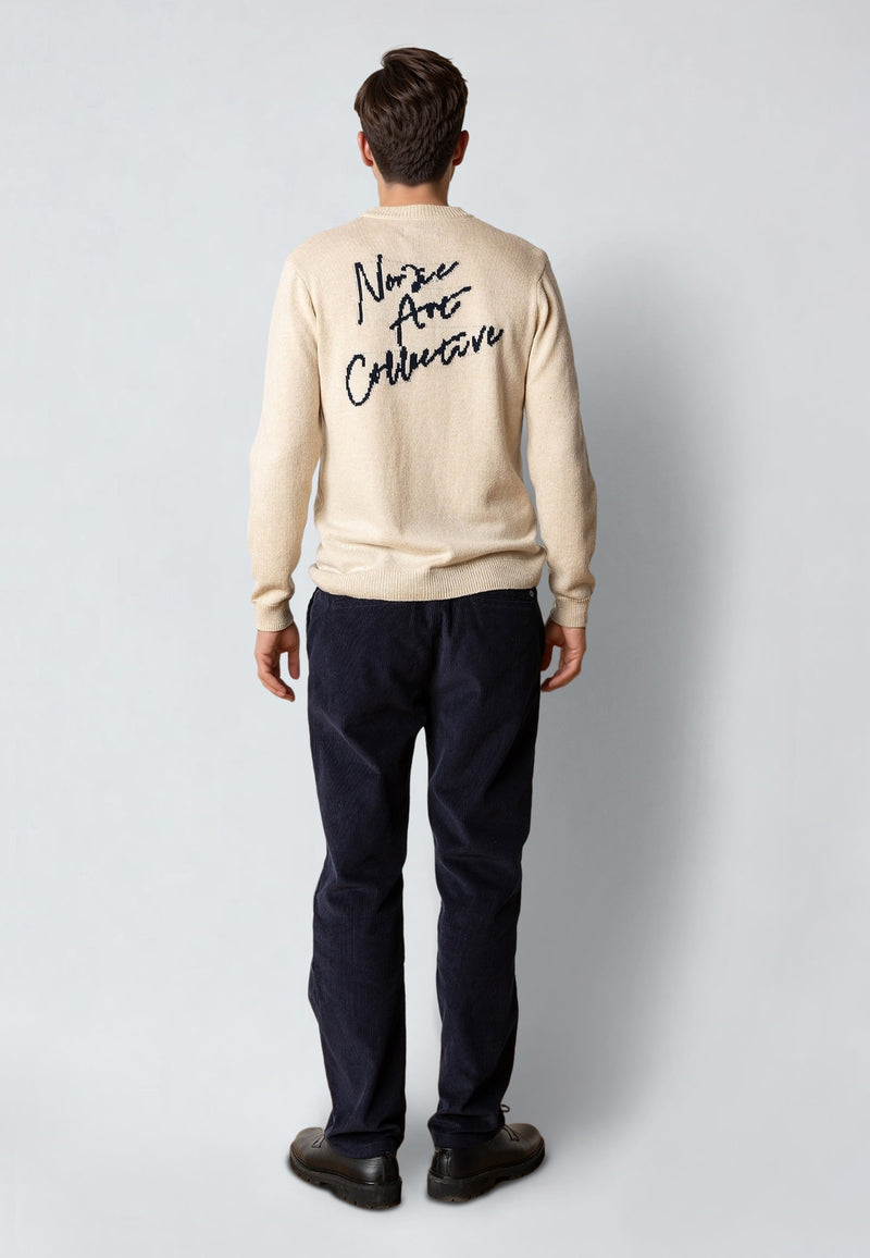 Clean Cut Copenhagen STONE KNITTED SWEATER Knit Ecru Melange