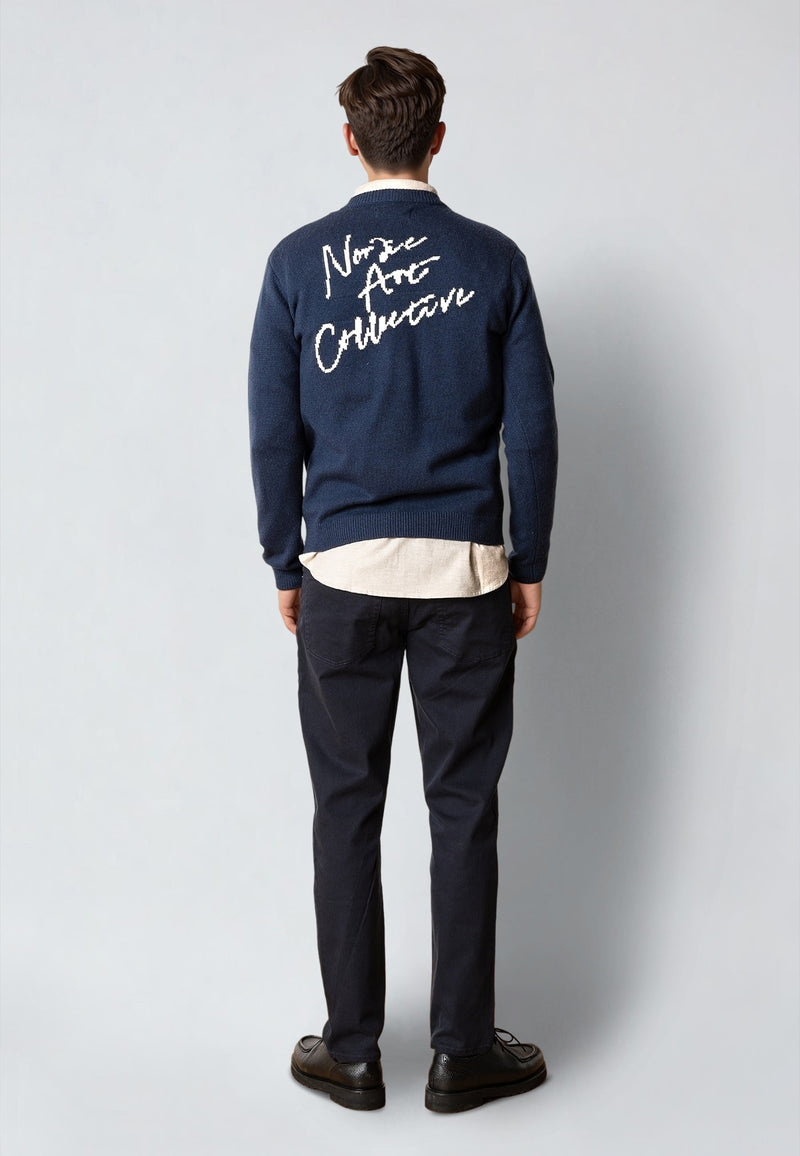 Clean Cut Copenhagen STONE KNITTED SWEATER Knit Navy