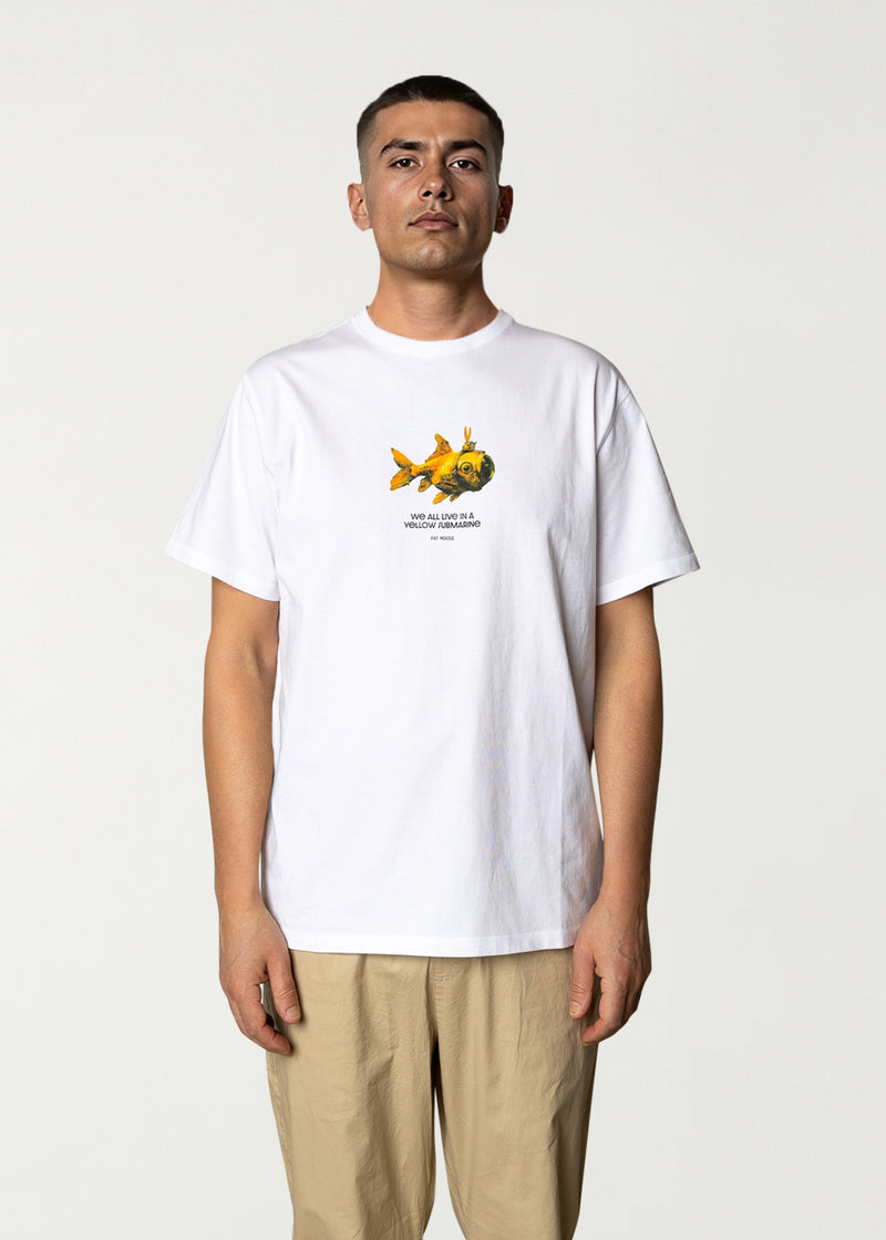 Fat Moose SUBMARINE T-SHIRT T-shirts S/S White