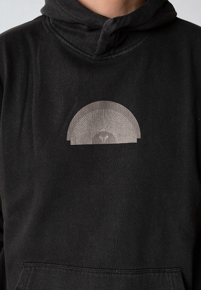 Fat Moose SUN RISING HOODIE Sweatshirts Black