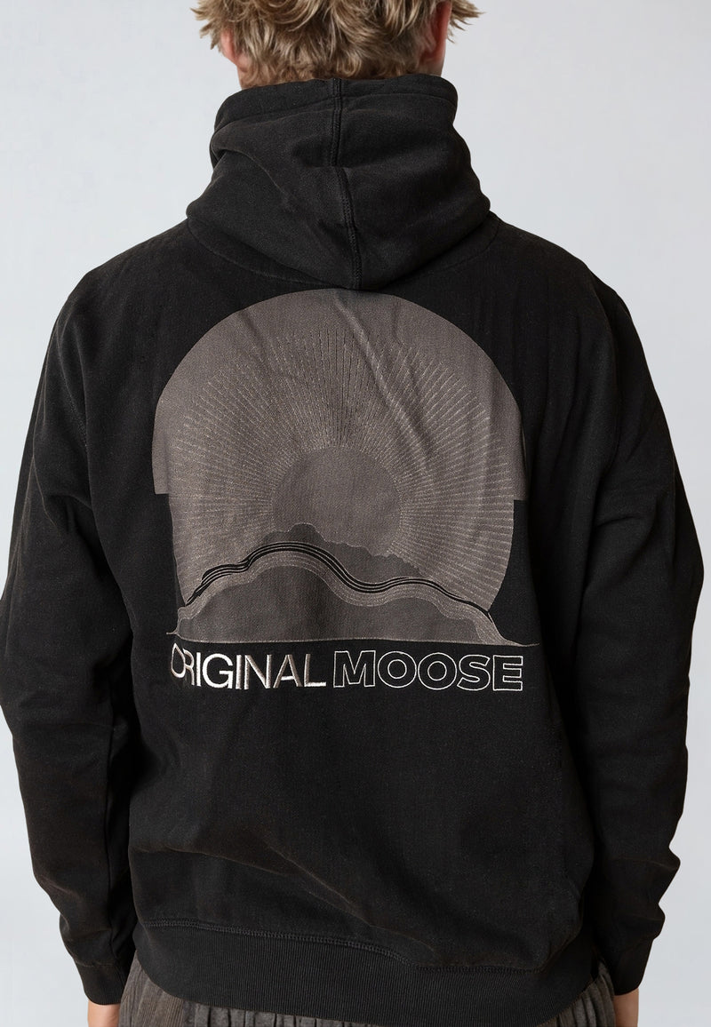 Fat Moose SUN RISING HOODIE Sweatshirts Black