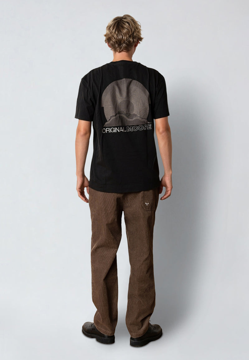 Fat Moose SUN RISING T-SHIRT T-shirts S/S Black