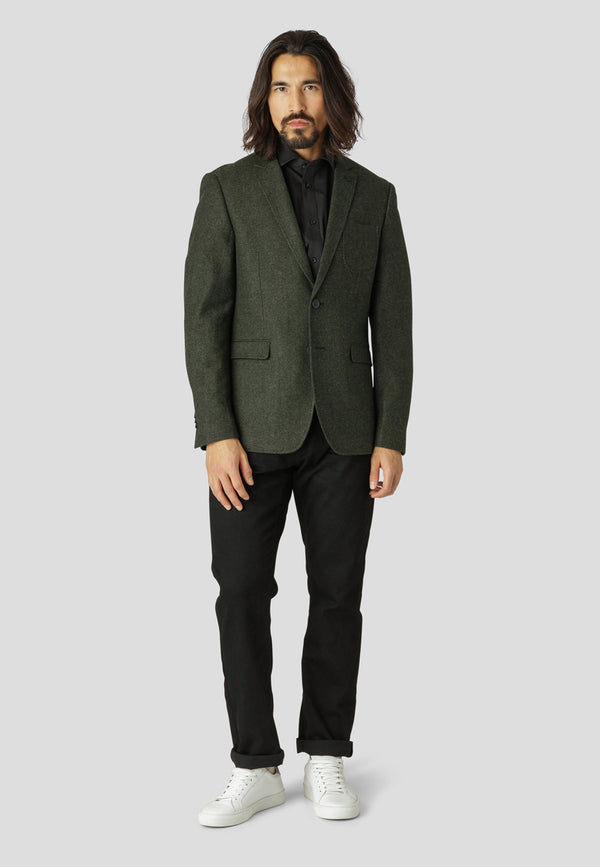 Clean Cut Copenhagen Santos 2-button wool blazer Blazers Army Mix