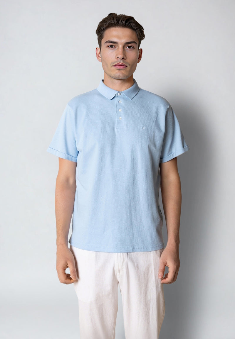 Clean Cut Copenhagen Silkeborg stretch polo Polos Light Blue