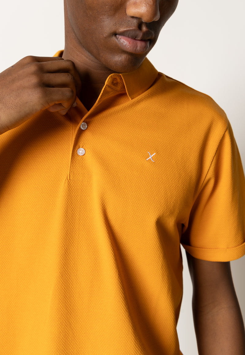 Clean Cut Copenhagen Silkeborg stretch polo Polos Orange