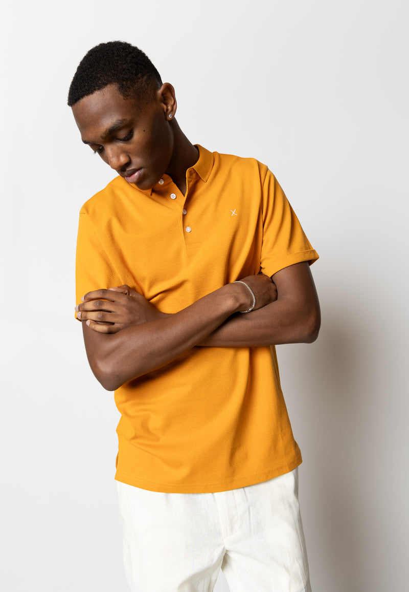 Clean Cut Copenhagen Silkeborg stretch polo Polos Orange
