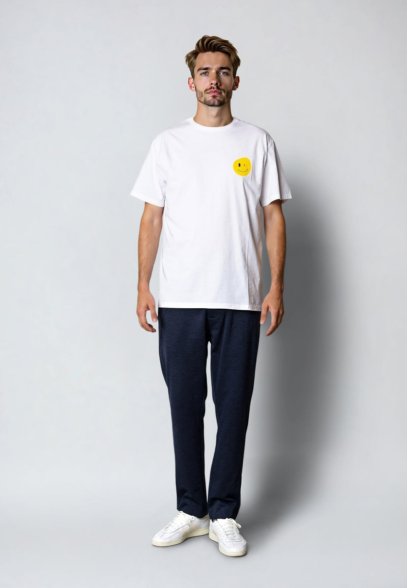 Clean Cut Copenhagen Smile cotton t-shirt T-shirts S/S White