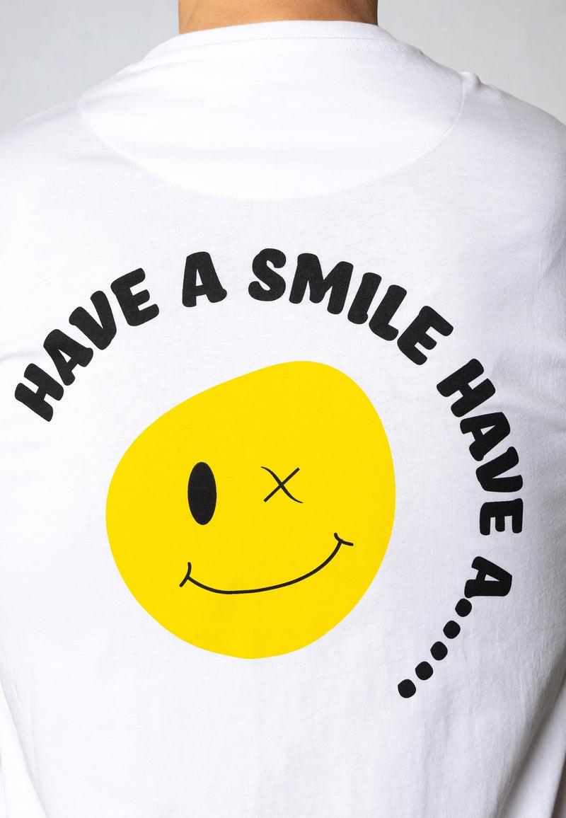 Clean Cut Copenhagen Smile cotton t-shirt T-shirts S/S White