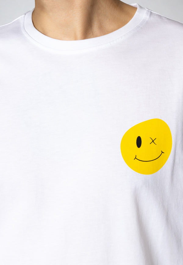 Clean Cut Copenhagen Smile cotton t-shirt T-shirts S/S White