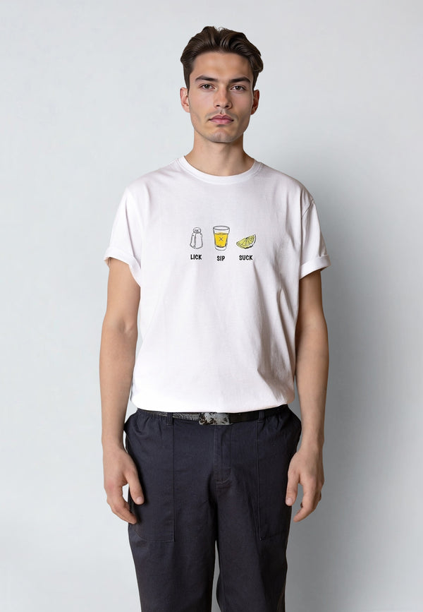 Clean Cut Copenhagen TEQUILA T-SHIRT T-shirts S/S White