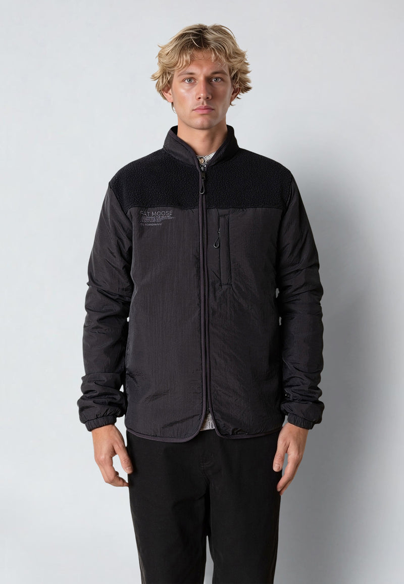 Fat Moose VESTER FLEECE JACKET Fleece Black