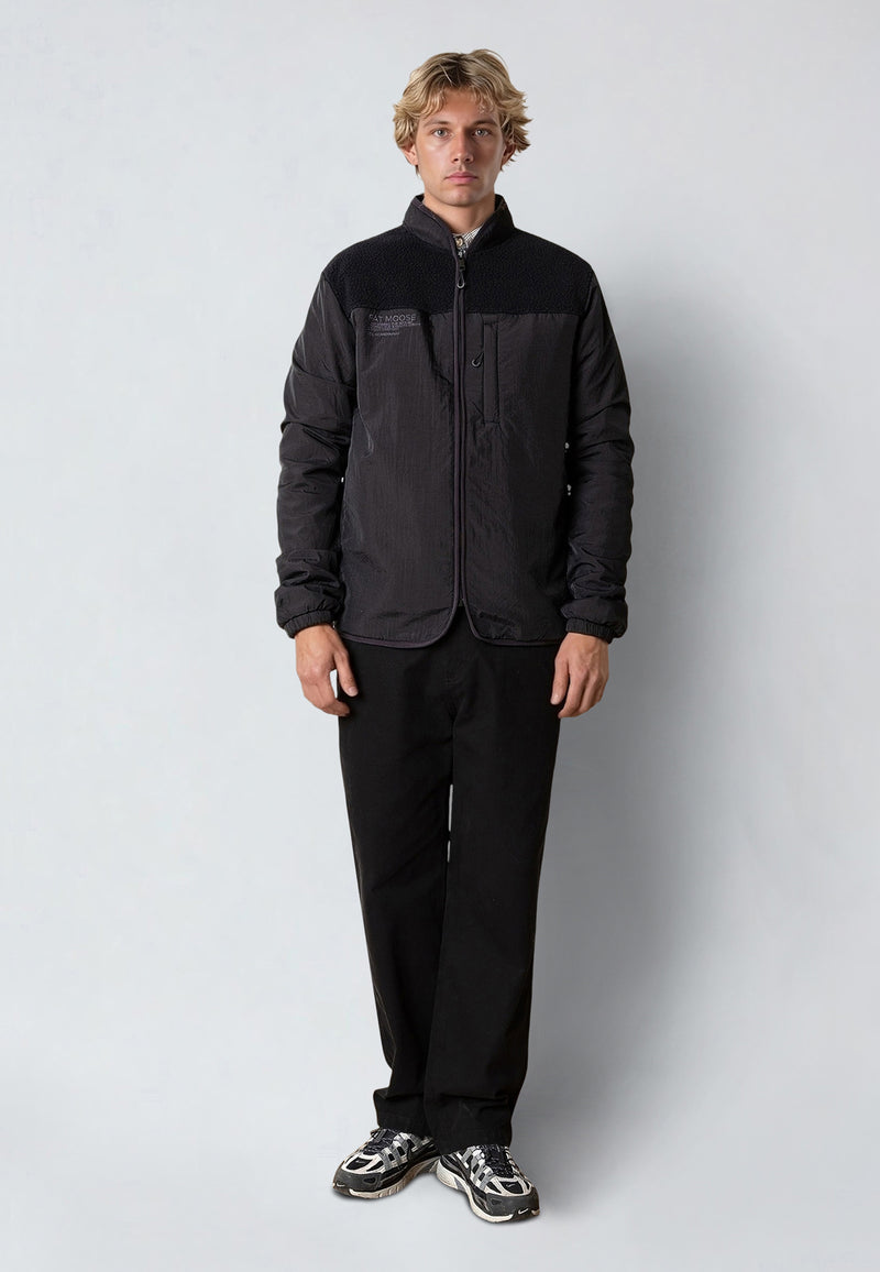 Fat Moose VESTER FLEECE JACKET Fleece Black