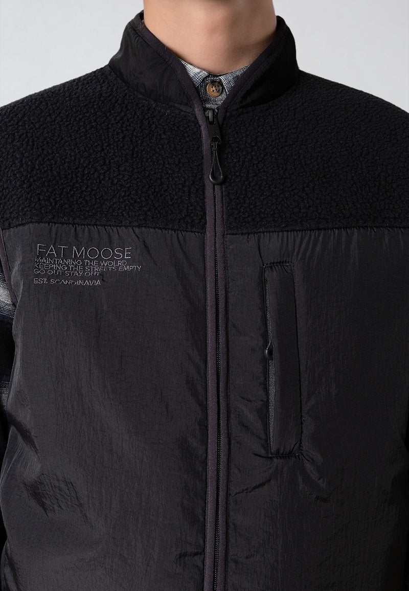 Fat Moose VESTER FLEECE VEST Fleece Black