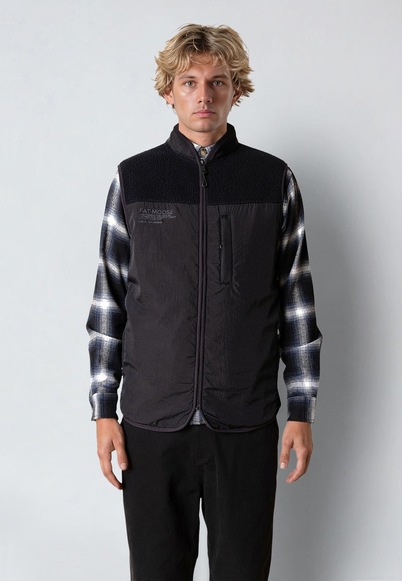 Fat Moose VESTER FLEECE VEST Fleece Black