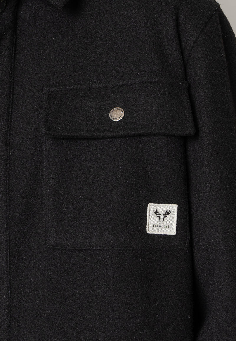 Fat Moose VILLAS OVERSHIRT Overshirts Black