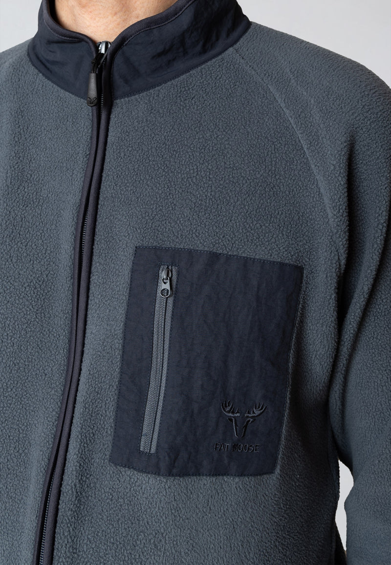 Fat Moose WILL FLEECE JACKET Fleece Grey