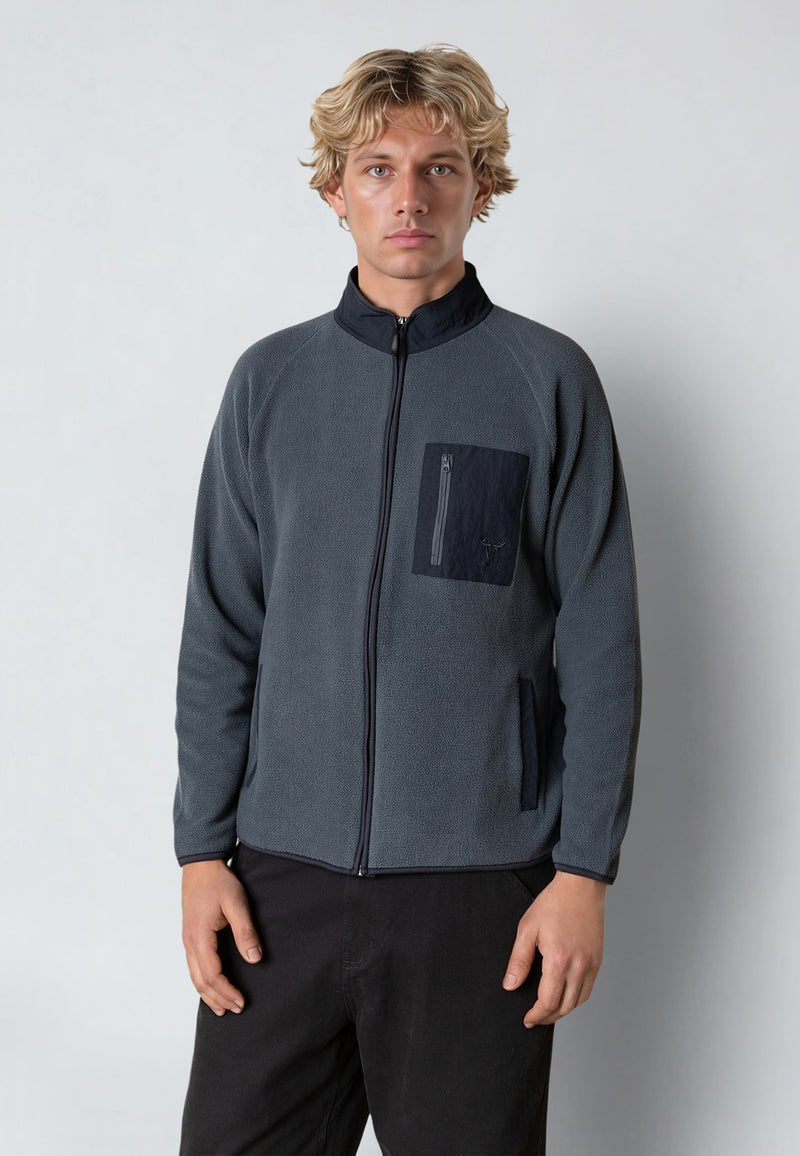 Fat Moose WILL FLEECE JACKET Fleece Grey