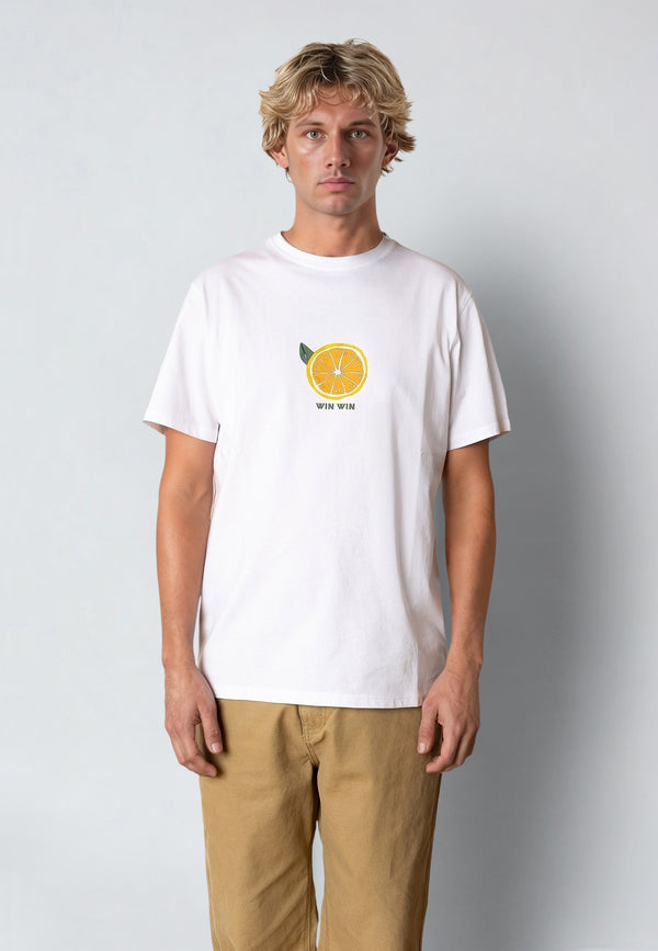 Fat Moose WIN WIN T-SHIRT T-shirts S/S White