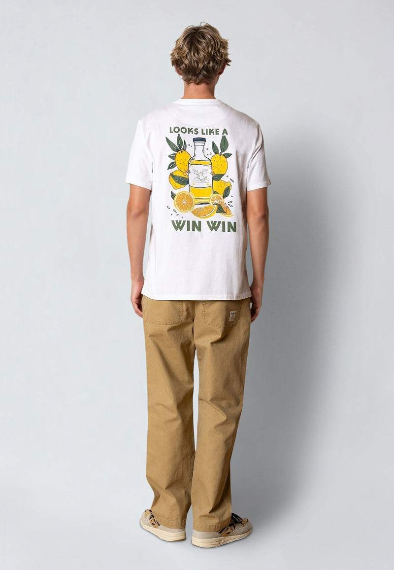 Fat Moose WIN WIN T-SHIRT T-shirts S/S White