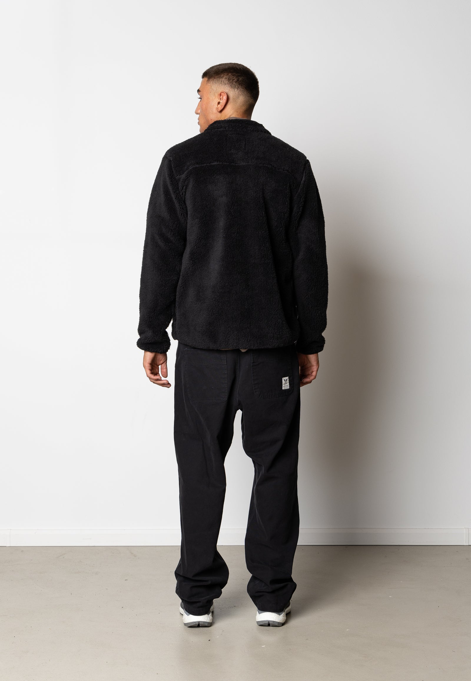WOOD FLEECE JACKET - Black – Urban Brands