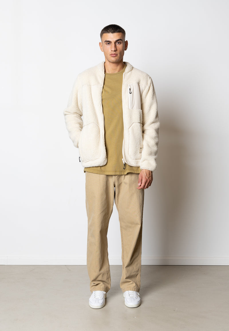 WOOD FLEECE JACKET Ecru – Urban Brands