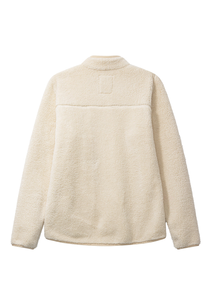 WOOD FLEECE JACKET - Ecru – Urban Brands