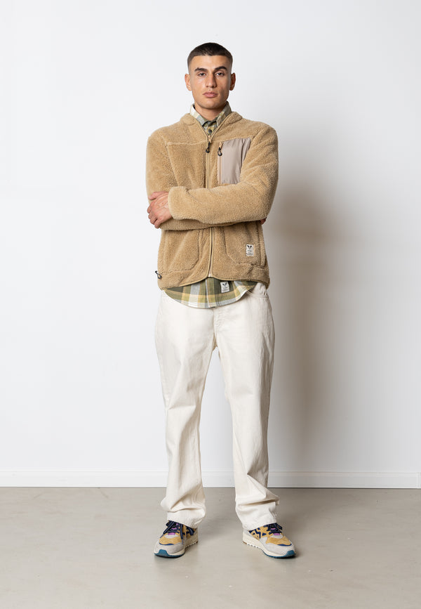 Fat Moose WOOD FLEECE JACKET Fleece Khaki