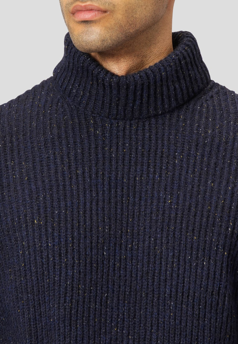Clean Cut Copenhagen Wilson turtleneck knit Knit Navy
