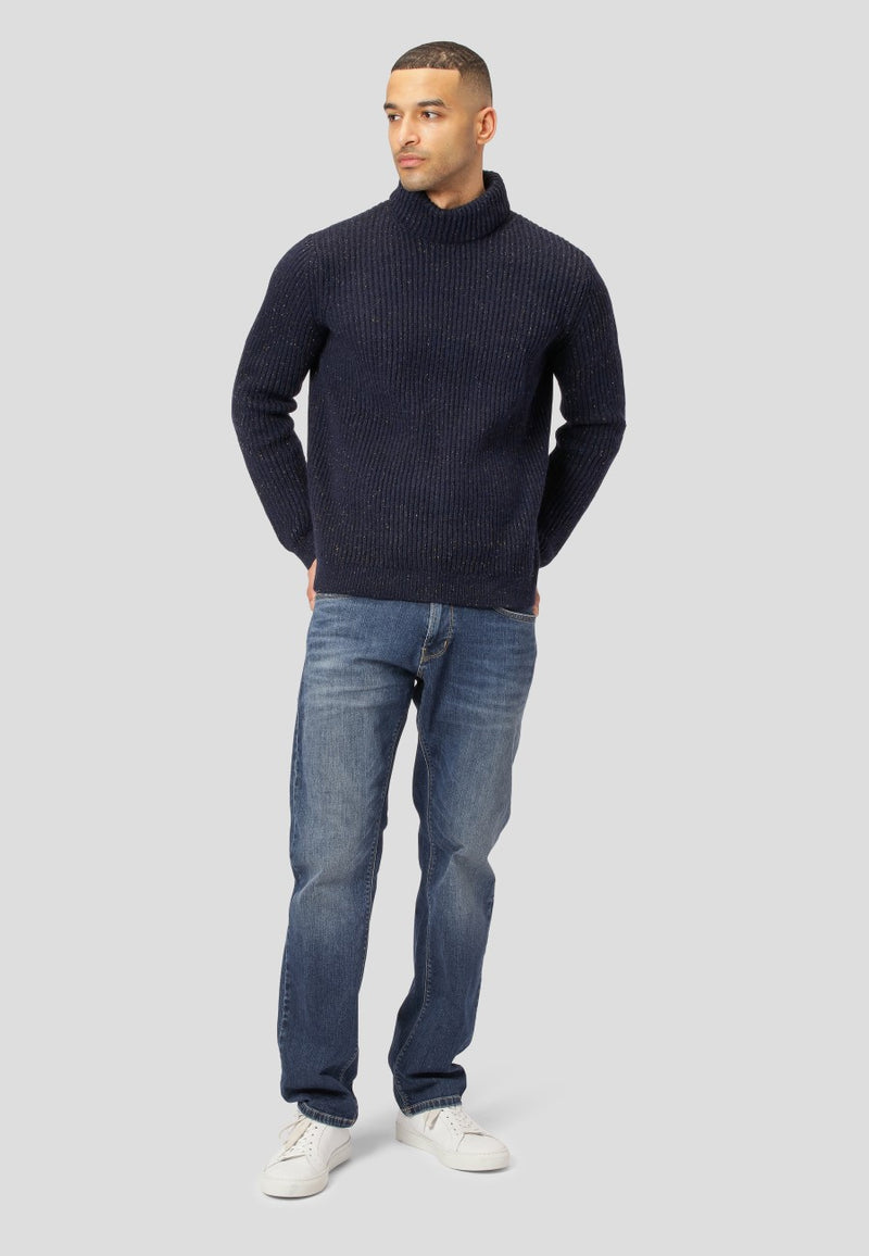 Clean Cut Copenhagen Wilson turtleneck knit Knit Navy