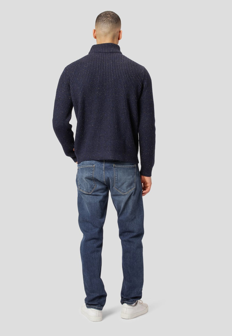 Clean Cut Copenhagen Wilson turtleneck knit Knit Navy